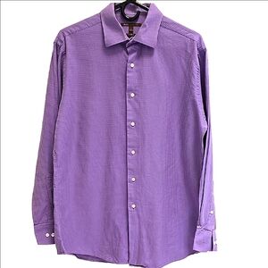 Men's Purple BCBG Dress Shirt Button Up